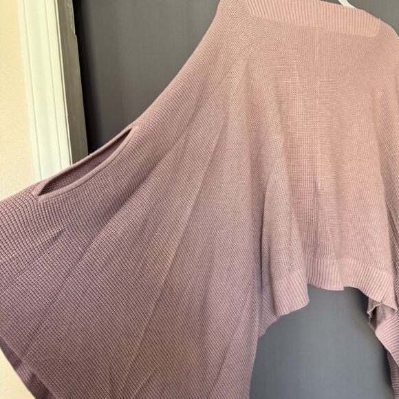 Lululemon Forward Flow Cape Womens Poncho Sweater Top One Size Vintage Mauve - Picture 4 of 7